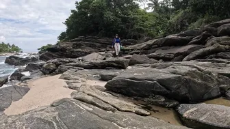 ASMR - SOLO Brazilian GIRL BEACH FISHING 4K #3