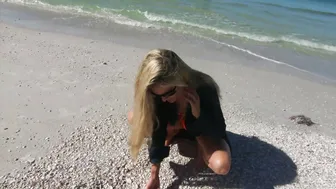 Rare 'Fish' in Beach Surf in Florida - Shell island ♥️♥️ #6