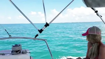 Water Water Everywhere! Gorgeous water/reef visit - sandbar search - Florida Keys - Sailing and Fun #3