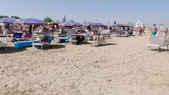 BEACH BIKINI 4K♥️♥️Italy, Cattolica near Rimini, Summer Day with Bikini Beach Walk 4K60 #10