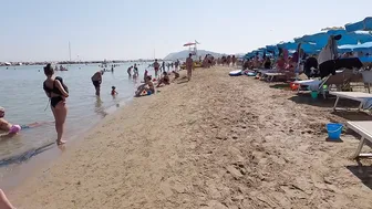 BEACH BIKINI 4K♥️♥️Italy, Cattolica near Rimini, Summer Day with Bikini Beach Walk 4K60 #4