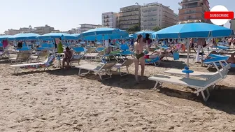 BEACH BIKINI 4K♥️♥️Italy, Cattolica near Rimini, Summer Day with Bikini Beach Walk 4K60 #5