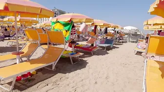 BEACH BIKINI 4K♥️♥️Italy, Cattolica near Rimini, Summer Day with Bikini Beach Walk 4K60 #6