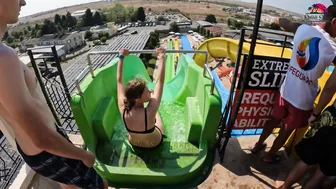 DARE TO TRY? KAMIKAZE Water Slide at Aquapark Nessebar in Bulgaria, near Sunny Beach №2 #6