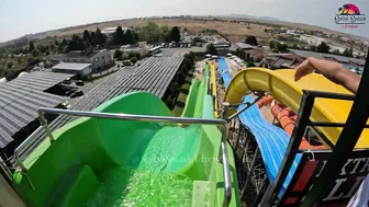 DARE TO TRY? KAMIKAZE Water Slide at Aquapark Nessebar in Bulgaria, near Sunny Beach №2 #7