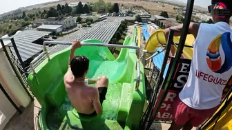 DARE TO TRY? KAMIKAZE Water Slide at Aquapark Nessebar in Bulgaria, near Sunny Beach №2 #8