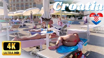 CROATIA Beach Walk 4K????A Walk Along the Coast | Discover the Trends of Croatian Beach Fashion