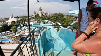 ♥️♥️DARE TO TRY?! Spiral Water Slide at Europe's BIGGEST Water Park - Aquapark Nessebar in Bulgaria №3 #2