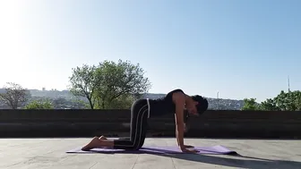 Exercise under the shade of bamboo trees, comfortable in cool weather #3