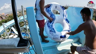 Water Slides at The LARGEST Water Park in EUROPE Aquapark Nessebar, Bulgaria #3