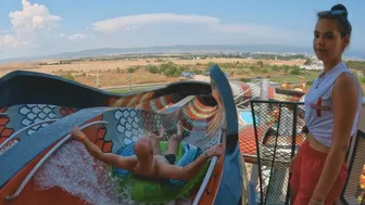 KING COBRA Water Slide at Aquapark Nessebar, Bulgaria | THE BIGGEST Water Park in Europe