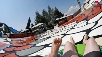 KING COBRA Water Slide at Aquapark Nessebar, Bulgaria | THE BIGGEST Water Park in Europe #10