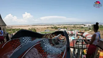 KING COBRA Water Slide at Aquapark Nessebar, Bulgaria | THE BIGGEST Water Park in Europe #6