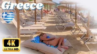 GREECE Beach Walk 4K????A Walk Along the Coast | Discover the Trends of Greek Beach Fashion