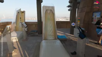 FREE FALL Waterslide at Aquaventure Water Park in Dubai #10