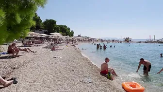 CROATIA, MAKARSKA♥️♥️ 4K Beach Walking in Dalmatia with Bikini Beach Walk #10