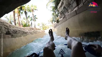 The Stinger Water Slide in World LARGEST Water Park Dubai's Aquaventure #10