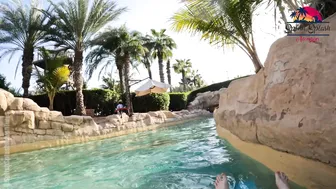 The Stinger Water Slide in World LARGEST Water Park Dubai's Aquaventure #3