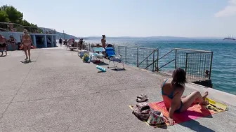 Beach Walk 4K ITALY♥️♥️Trieste a Coastal Walk | Trends of Italian Bikini Beach Fashion 4K60 #2