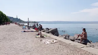 Beach Walk 4K ITALY♥️♥️Trieste a Coastal Walk | Trends of Italian Bikini Beach Fashion 4K60 #9