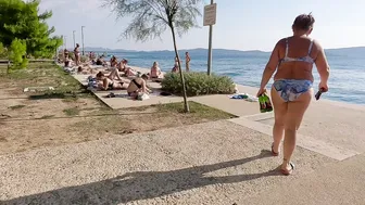 BEACH BIKINI 4K | Zadar, The Best Beach in CROATIA, Walking with Bikini Beach Walk 4K60 #5