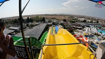 DARE TO TRY? KAMIKAZE Water Slide at Aquapark Nessebar in Bulgaria, near Sunny Beach №3 #5