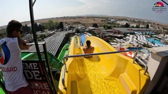 DARE TO TRY? KAMIKAZE Water Slide at Aquapark Nessebar in Bulgaria, near Sunny Beach №3 #7