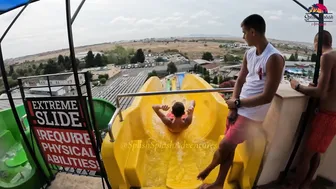 DARE TO TRY? KAMIKAZE Water Slide at Aquapark Nessebar in Bulgaria, near Sunny Beach №3 #8