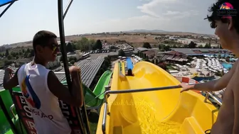 DARE TO TRY? KAMIKAZE Water Slide at Aquapark Nessebar in Bulgaria, near Sunny Beach №3 #9