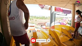 Dragero Water Slide at Aquapark Nessebar, Bulgaria | THE BIGGEST Water Park in Europe #2