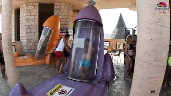 Would DARE TO TRY? Looping Rockets Water Slide at Aquapark Nessebar in Bulgaria #4