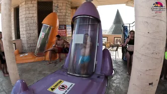 Would DARE TO TRY? Looping Rockets Water Slide at Aquapark Nessebar in Bulgaria #5