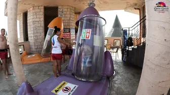 Would DARE TO TRY? Looping Rockets Water Slide at Aquapark Nessebar in Bulgaria #6