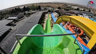 KAMIKAZE Water Slide at Aquapark Nessebar, Bulgaria | THE BIGGEST Water Park in Europe #7