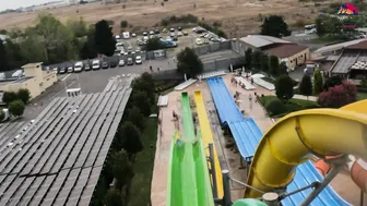 KAMIKAZE Water Slide at Aquapark Nessebar, Bulgaria | THE BIGGEST Water Park in Europe #8