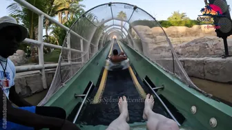 Shark Attack and Storm Water Slides at Aquaventure Water Park in Dubai #4