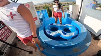 The SCARIEST ❌ Tsunami Water Slide at Water Park Nessebar Bulgaria, Europe's Most Insane Water Park #2