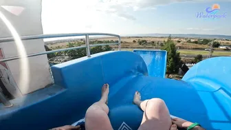 The SCARIEST ❌ Tsunami Water Slide at Water Park Nessebar Bulgaria, Europe's Most Insane Water Park #5