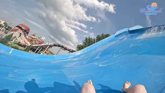 The SCARIEST ❌ Tsunami Water Slide at Water Park Nessebar Bulgaria, Europe's Most Insane Water Park #8