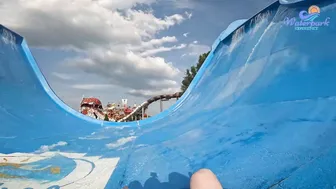 The SCARIEST ❌ Tsunami Water Slide at Water Park Nessebar Bulgaria, Europe's Most Insane Water Park #9