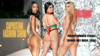 Beautiful Models Walk The Runway In Miami // 4K Full Fashion Show // Capristan Swim Wear #1