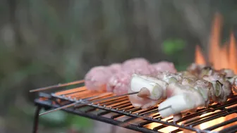 【女ひとり】ワイルドに！焚き火で焼き鳥キャンプ【夜勤明け】 #8