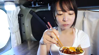 【セルフサウナ】車中泊してサウナして､スタミナ飯を食べる夜勤明け女【食欲爆発】 #9