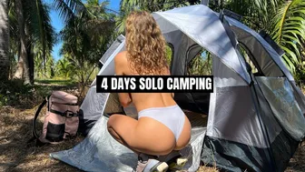 4 Days Solo Girl Overnight Camping Bushcraft, Rain, Thunderstorm, Cooking Outdoors, Abandoned Farm