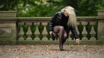 Pantyhose Photoshoot in Central Park #3