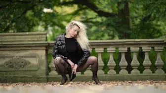 Pantyhose Photoshoot in Central Park #4