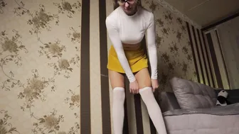 [4K] See Through Stockings Try On Haul | Tina in high heels #2