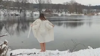 December, +4, winter swimming, закаливание, моржевание #1