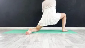 Stretching in a Dress #10