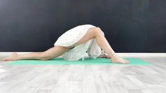 Stretching in a Dress #3